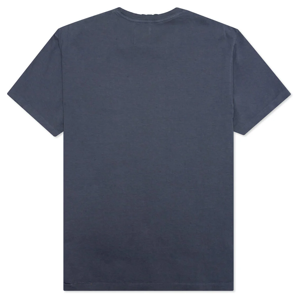 Dept Logo Handpainted Tee - Navy - Image 2