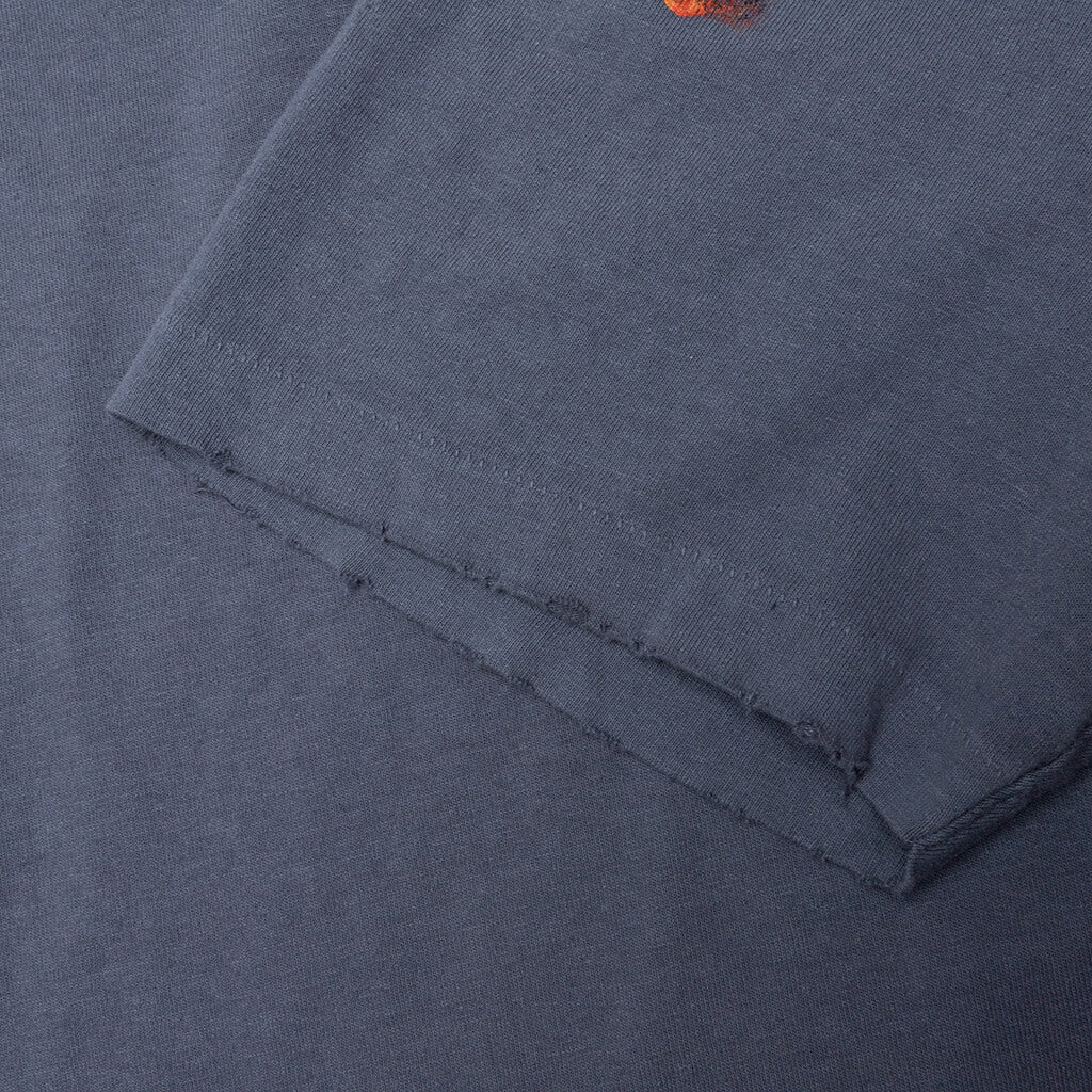 Dept Logo Handpainted Tee - Navy - Image 4