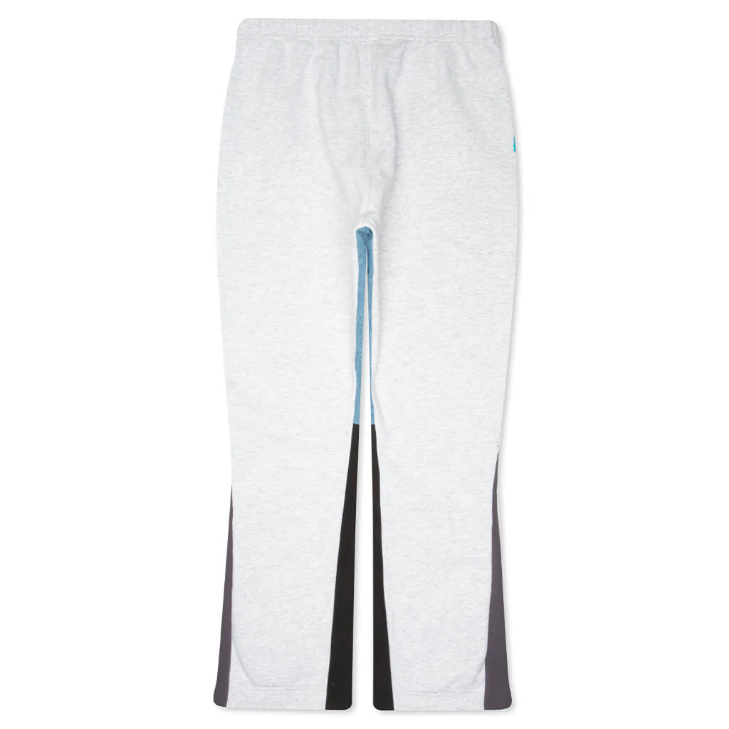 Dépt Logo Painted Sweatpant Flares - Light Heather Grey/Navy/Black - Image 2