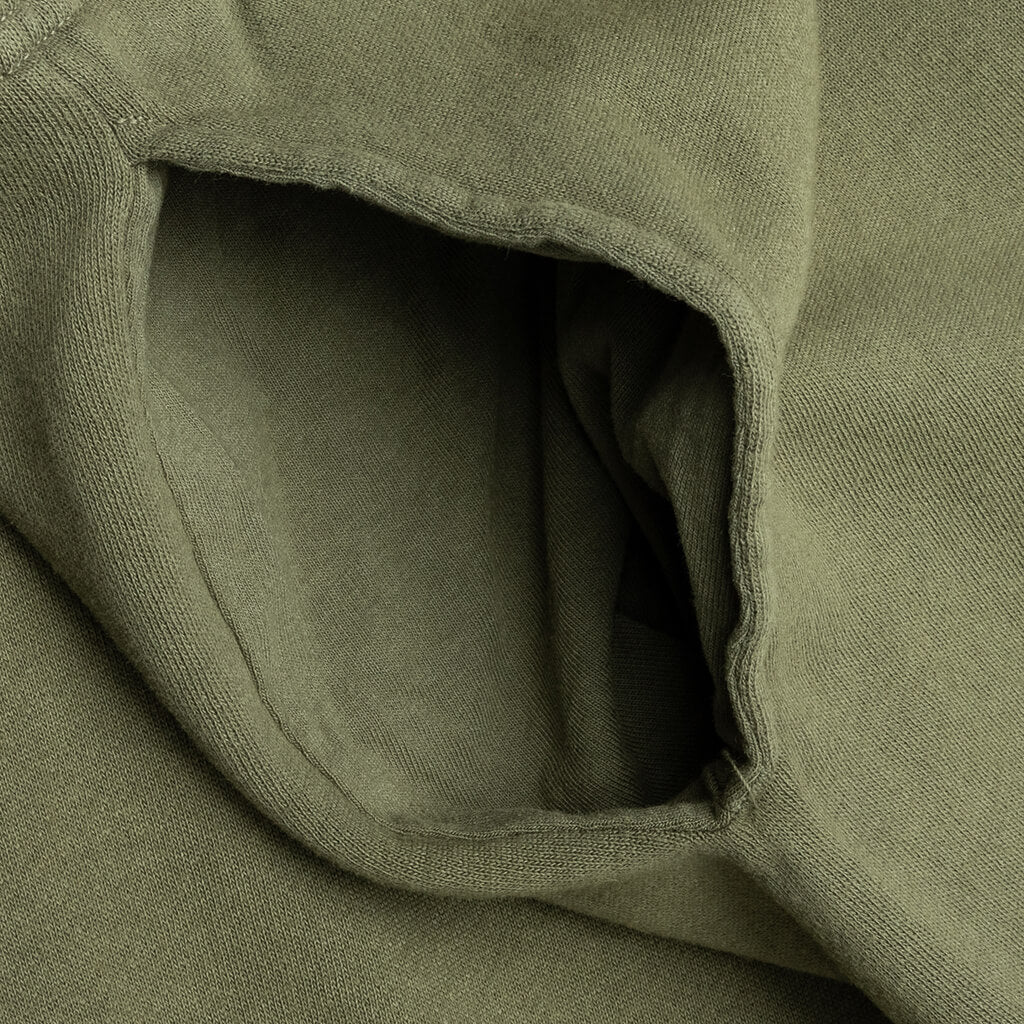 Drop Crotch Sweatpants - Olive - Image 3