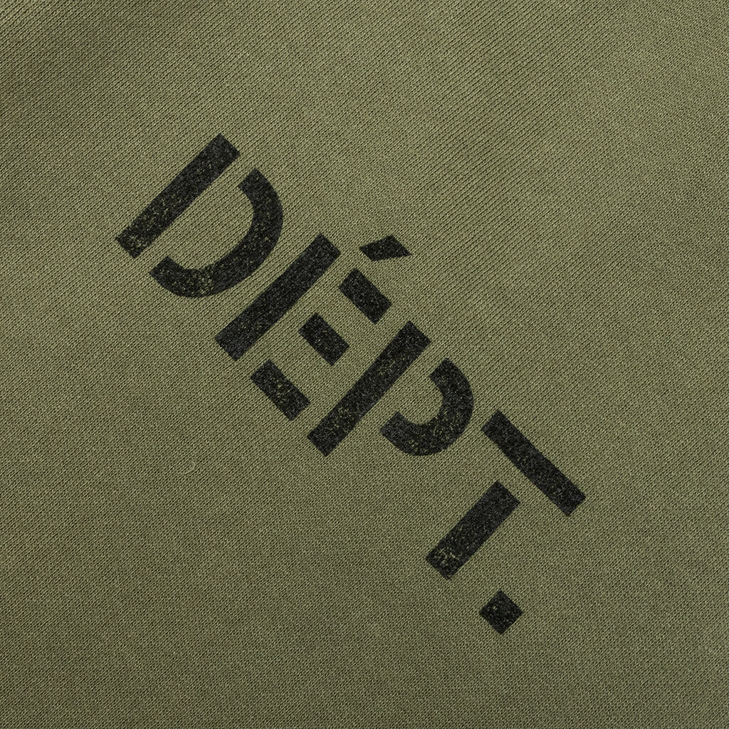 Drop Crotch Sweatpants - Olive - Image 4
