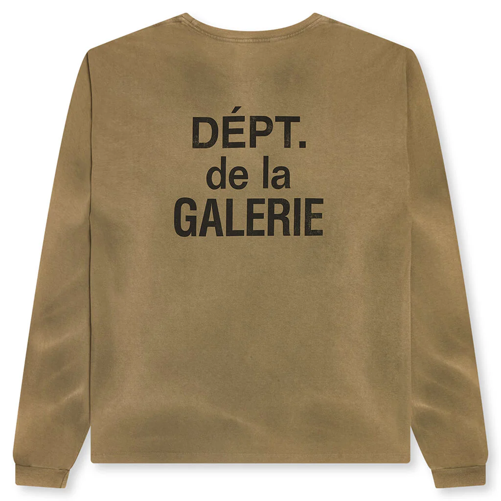 French L/S Tee - Olive - Image 2