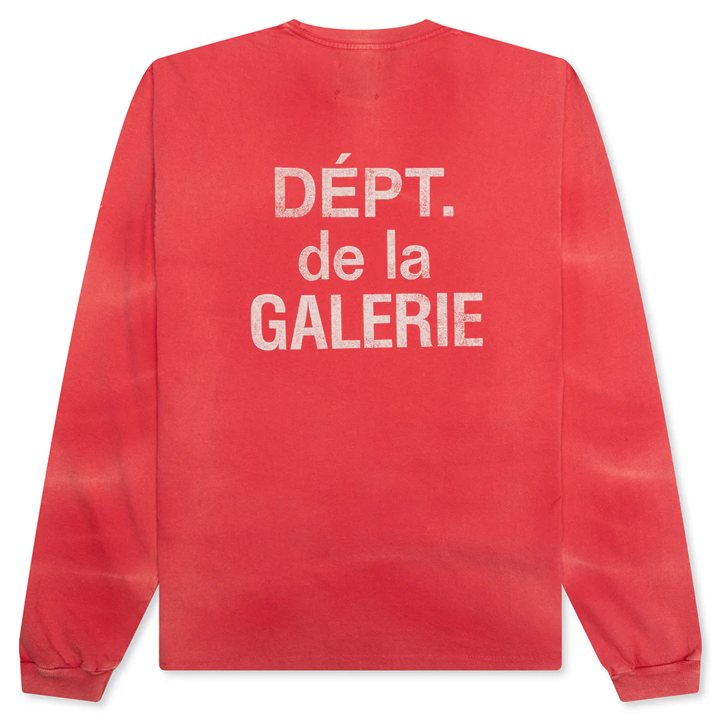 French L/S Tee - Red - Image 2