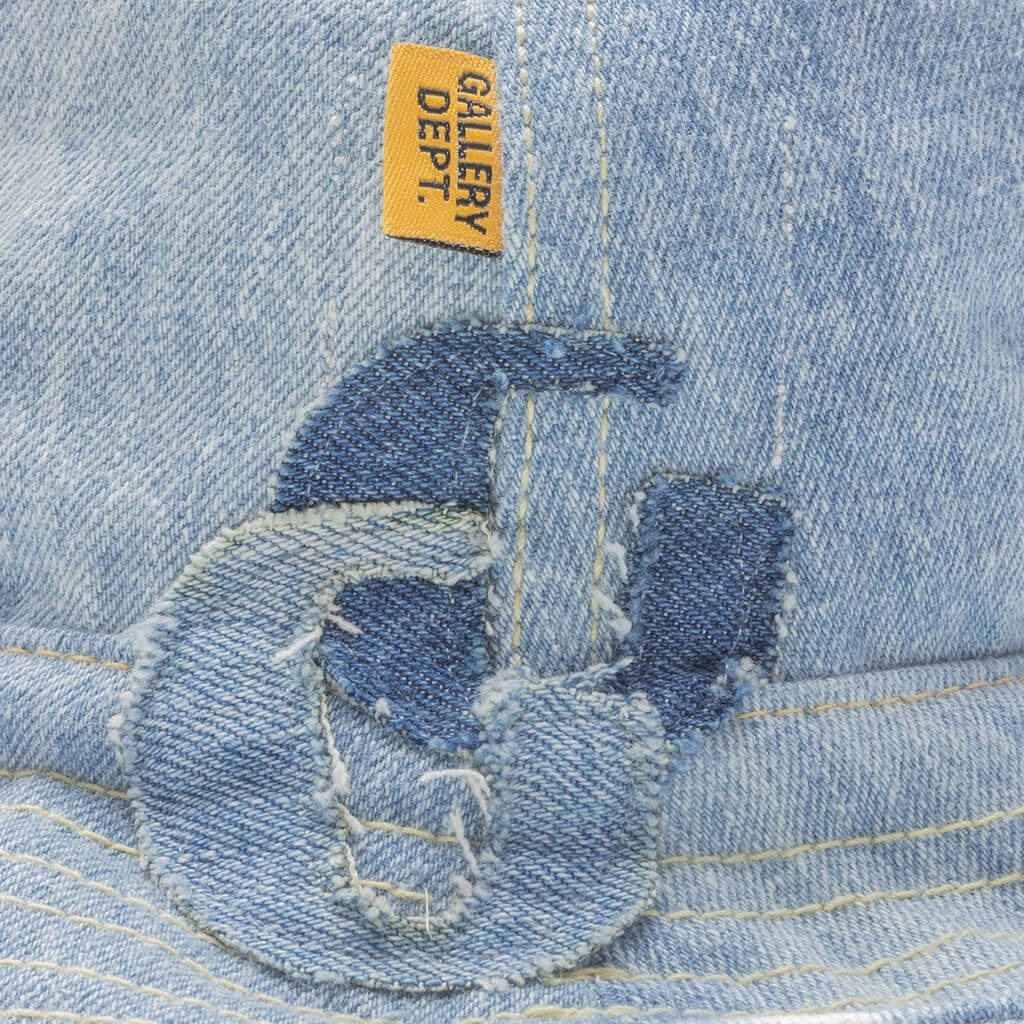 G Patch Denim Bucket Hat - Indigo - Image 2