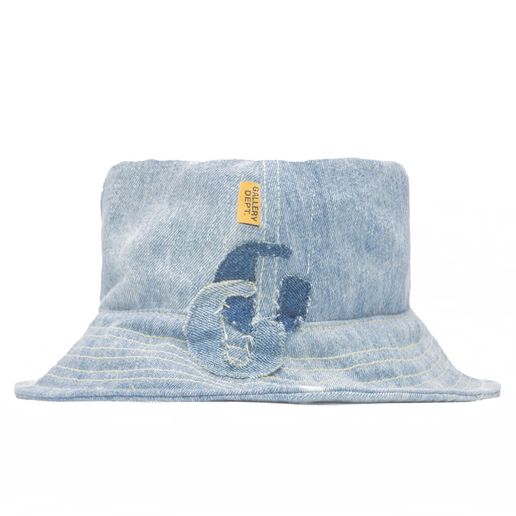 G Patch Denim Bucket Hat - Indigo - Image 3