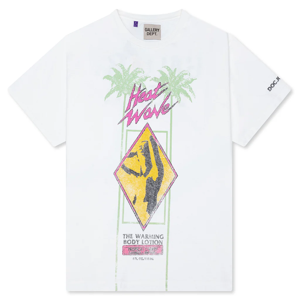 Gallery Dept. x Doc Johnson Heat Wave Tee - Light Archival White