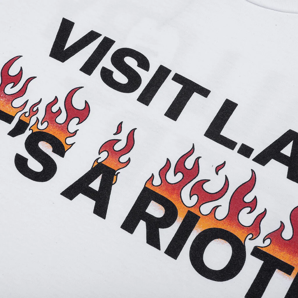L.A. Riot Tee - White - Image 3