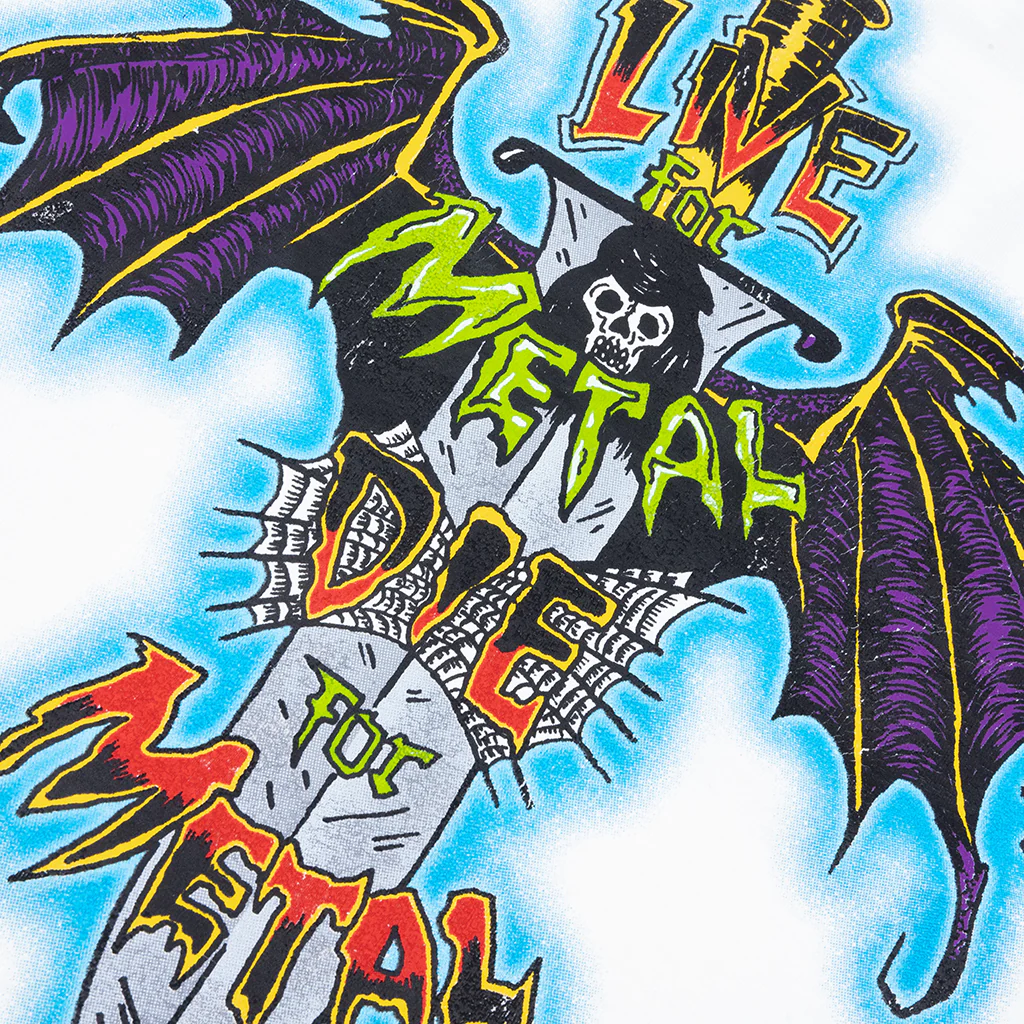 Live For Metal Tee - Light Archival White - Image 3