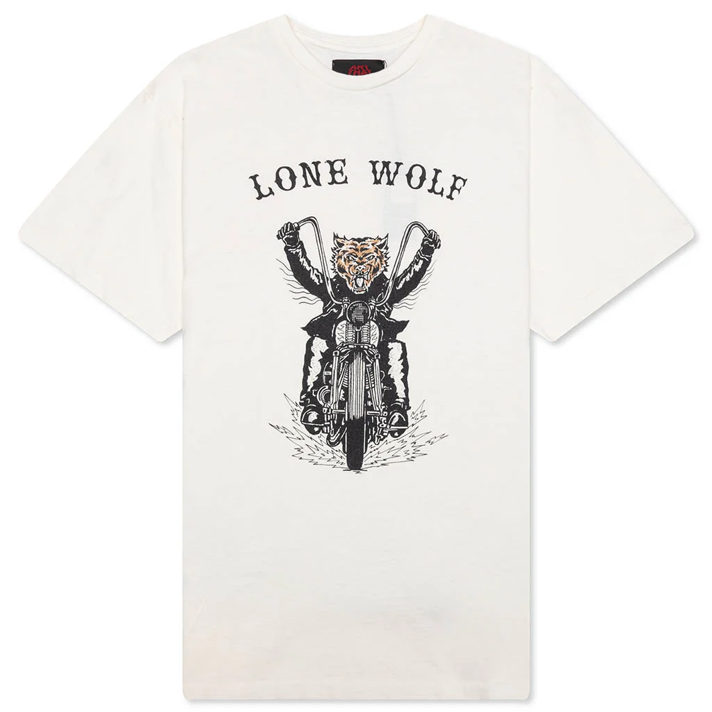 Lone Wolf Tee - Light Archival White