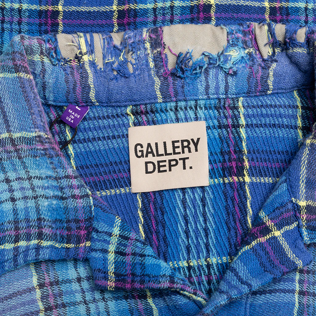 Marley Flannel - Blue - Image 3