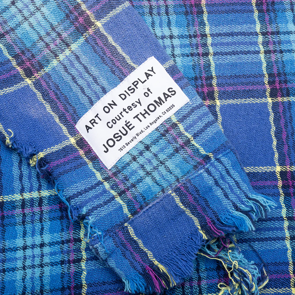 Marley Flannel - Blue - Image 5