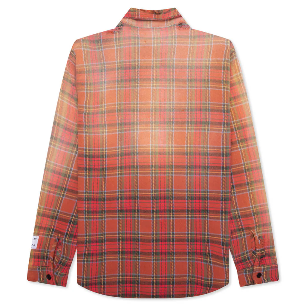 Marley Flannel - Red - Image 2