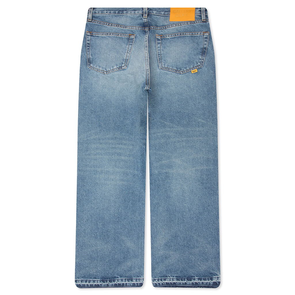 Melrose Medium Denim Pants - Washed Indigo - Image 2