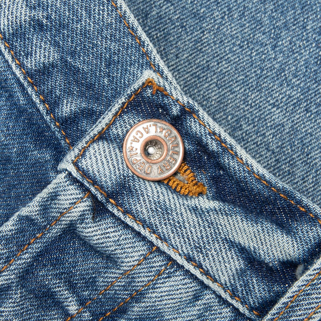 Melrose Medium Denim Pants - Washed Indigo - Image 3