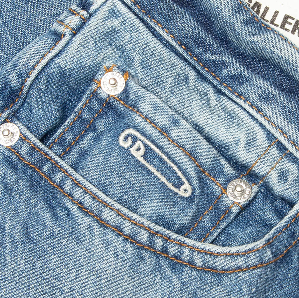Melrose Medium Denim Pants - Washed Indigo - Image 4