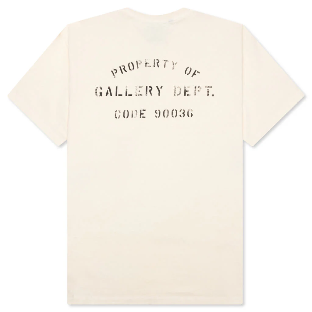 Property Of Stencil Tee - Antique White - Image 2