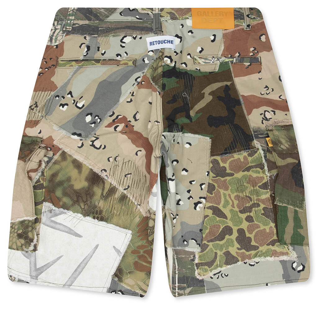 Retouche Camo Patchwork Kenzie Shorts - Mixed Camo - Image 2