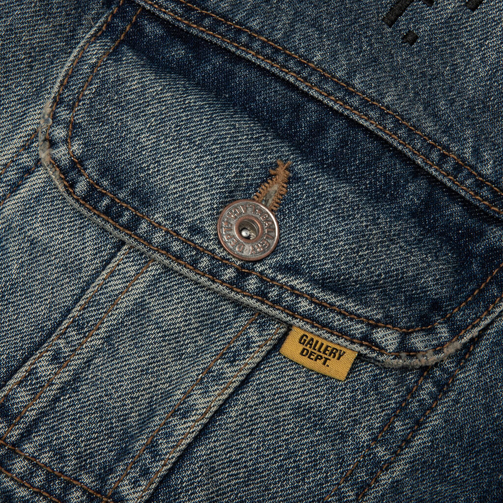 Santa Fe Trucker Jacket - Washed Indigo - Image 4