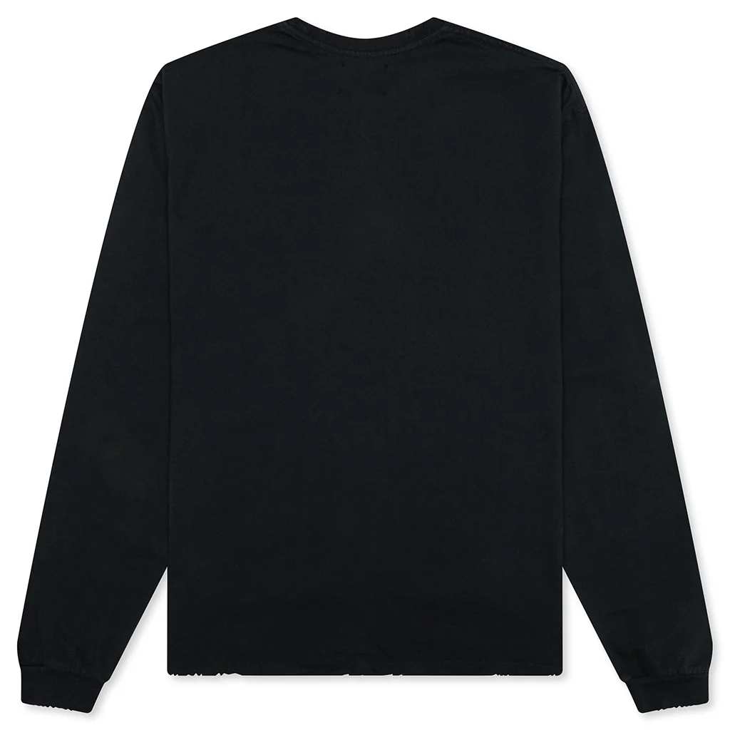 Skate L/S Tee - Second Hand Black - Image 2