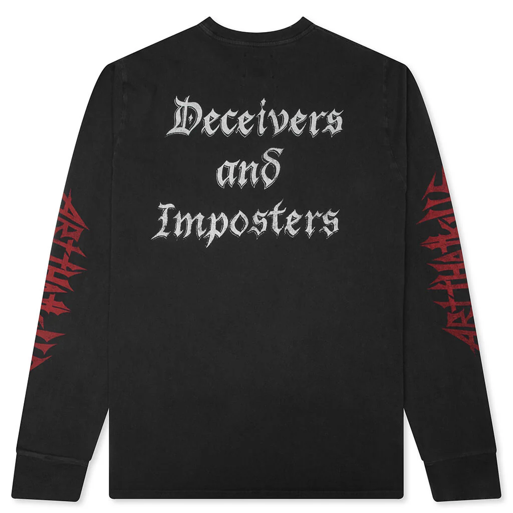 The World Is Ours L/S Tee - Vintage Black - Image 2