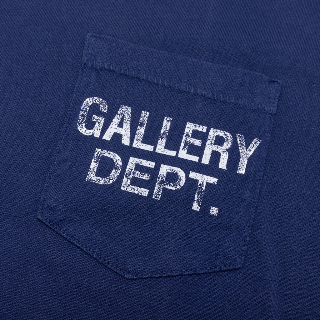 Vintage Logo Painted Tee - Navy - Image 3