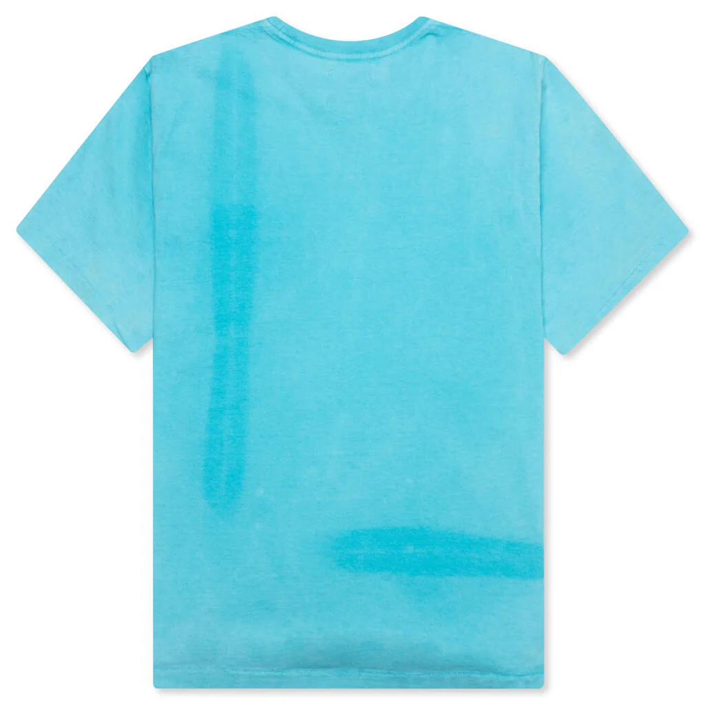 Vintage Logo Painted Tee - Turquoise - Image 2