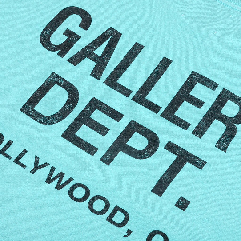 Vintage Souvenir Tee - Light Teal - Image 4