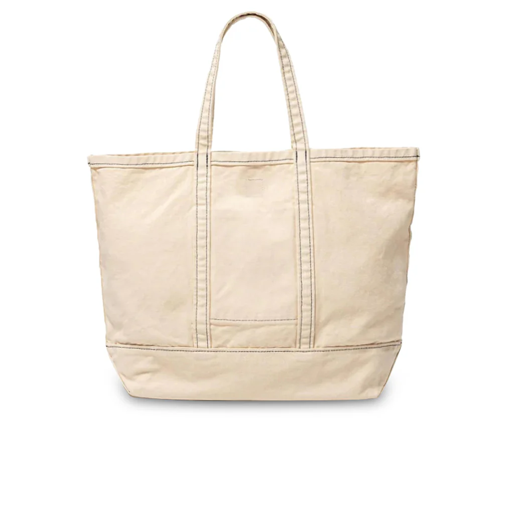 Garment Dyed Tote Bag - White - Image 2