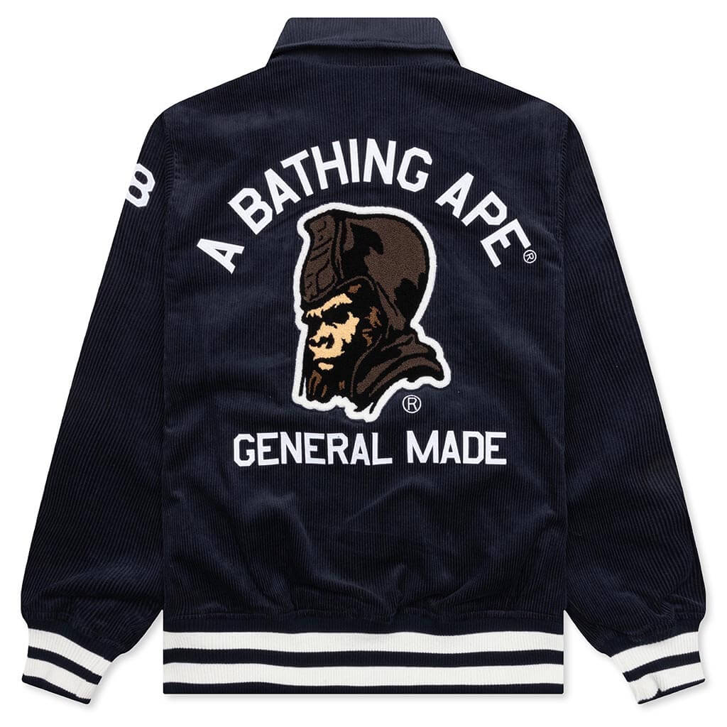 General Corduroy Varsity Jacket - Navy - Image 2