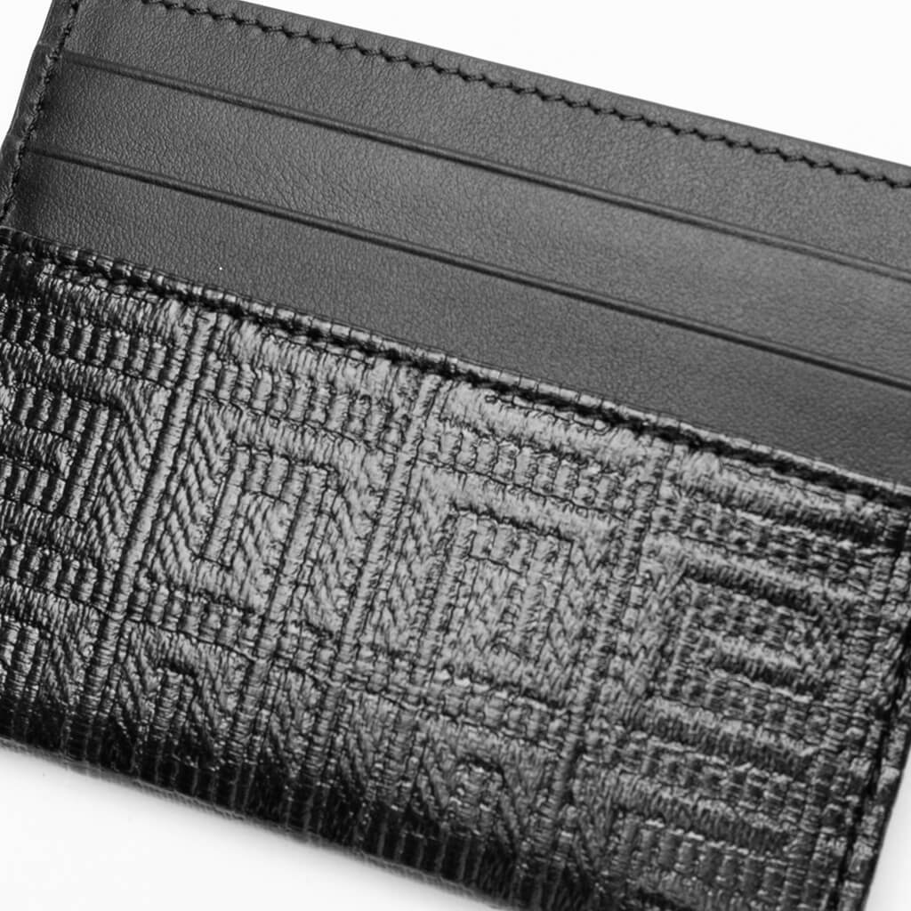 4G Canvas and Leather Card Holder 2x3cc - Black - Image 4
