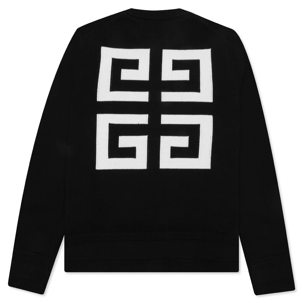 4G Crewneck Sweater - Black - Image 2