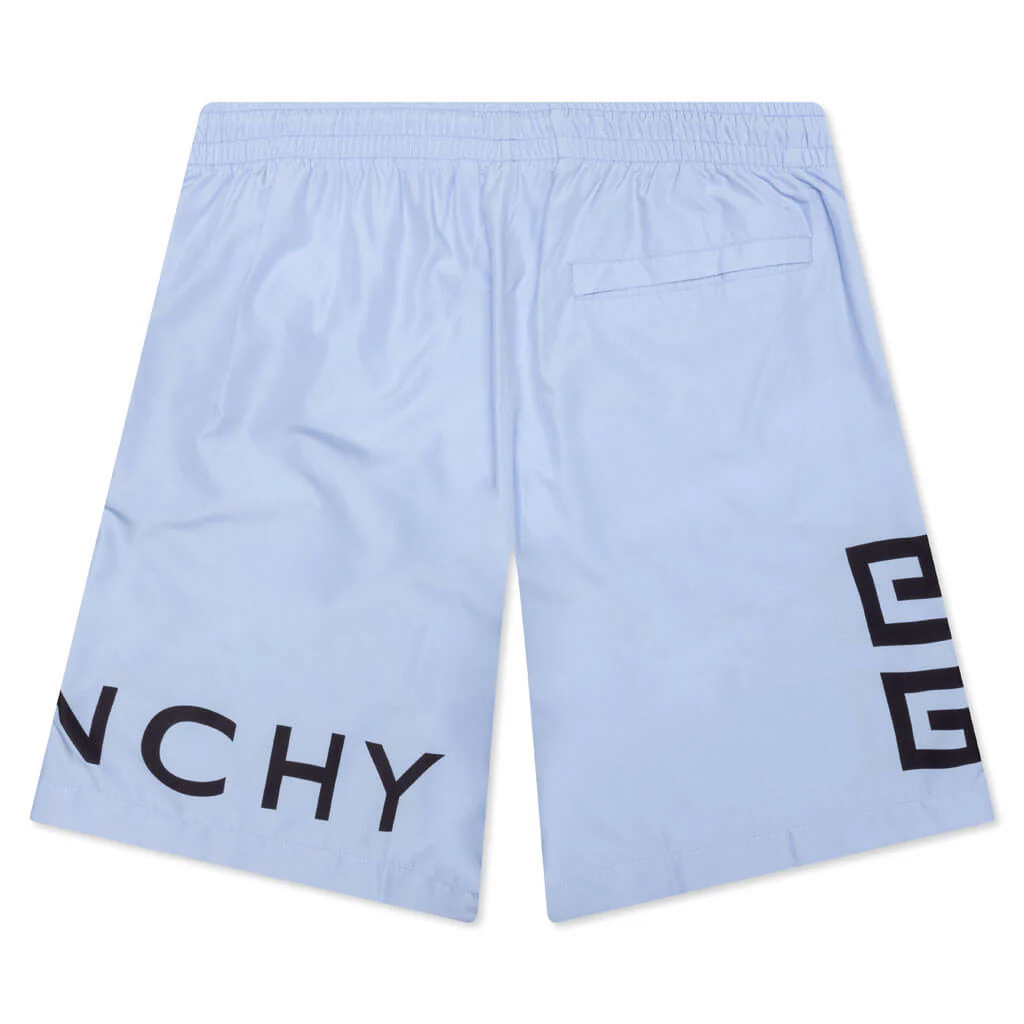 4G Long Swim Shorts - Baby Blue - Image 2
