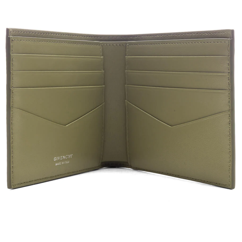Wallet in 4G Micro Leather - Khaki - Image 3