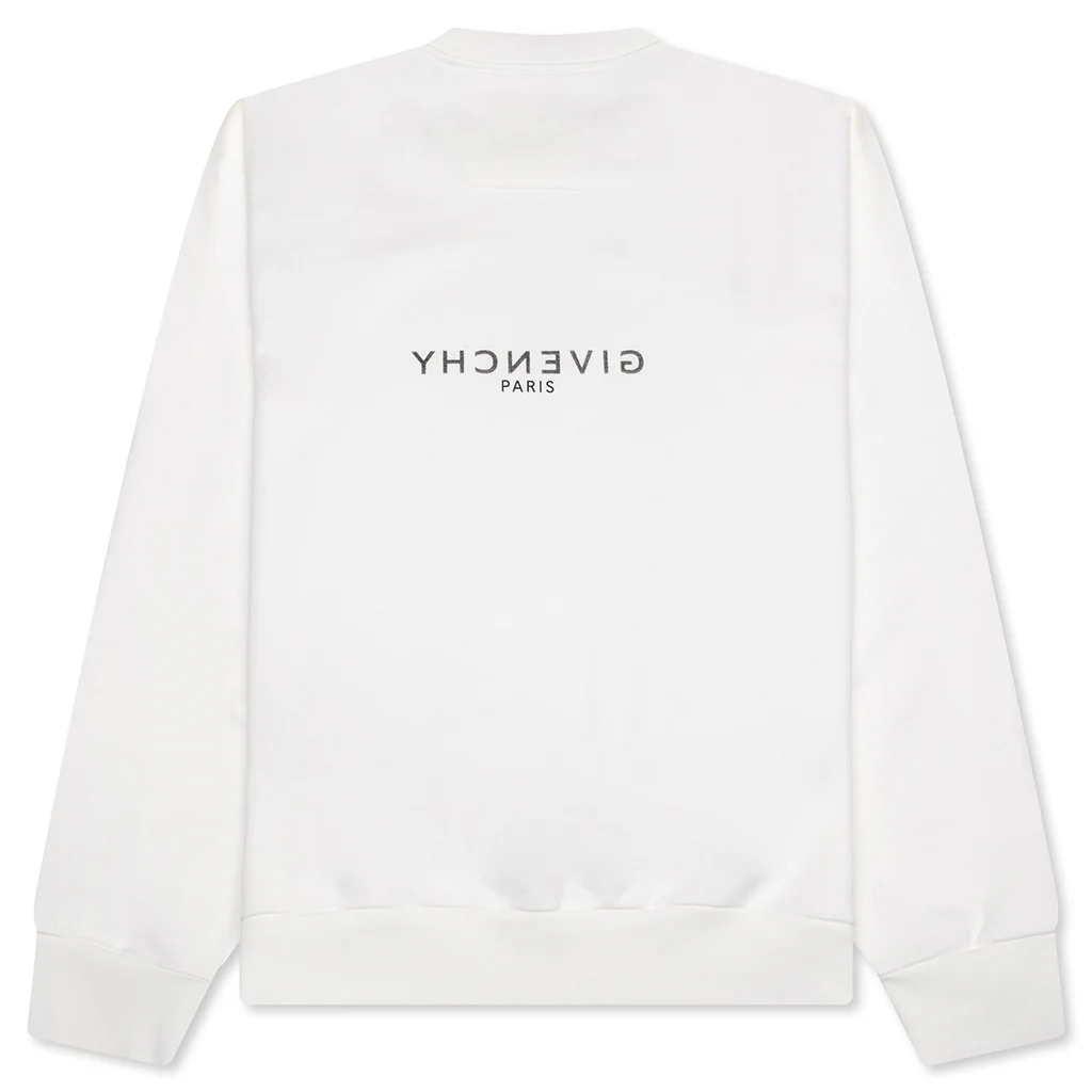 Fleece Reverse Sweatshirt - Off White - Image 2