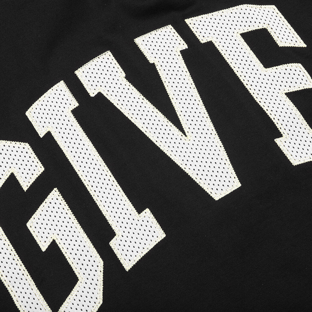 College Boxy Fit T-Shirt - Black - Image 3