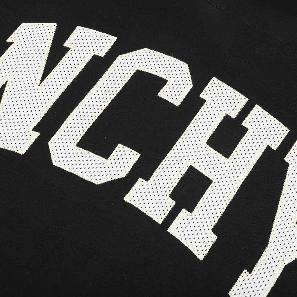 College Boxy Fit T-Shirt - Black - Image 4