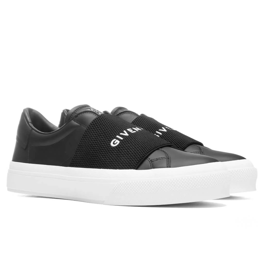 City Court Sneaker With Elastic - Black - Image 2