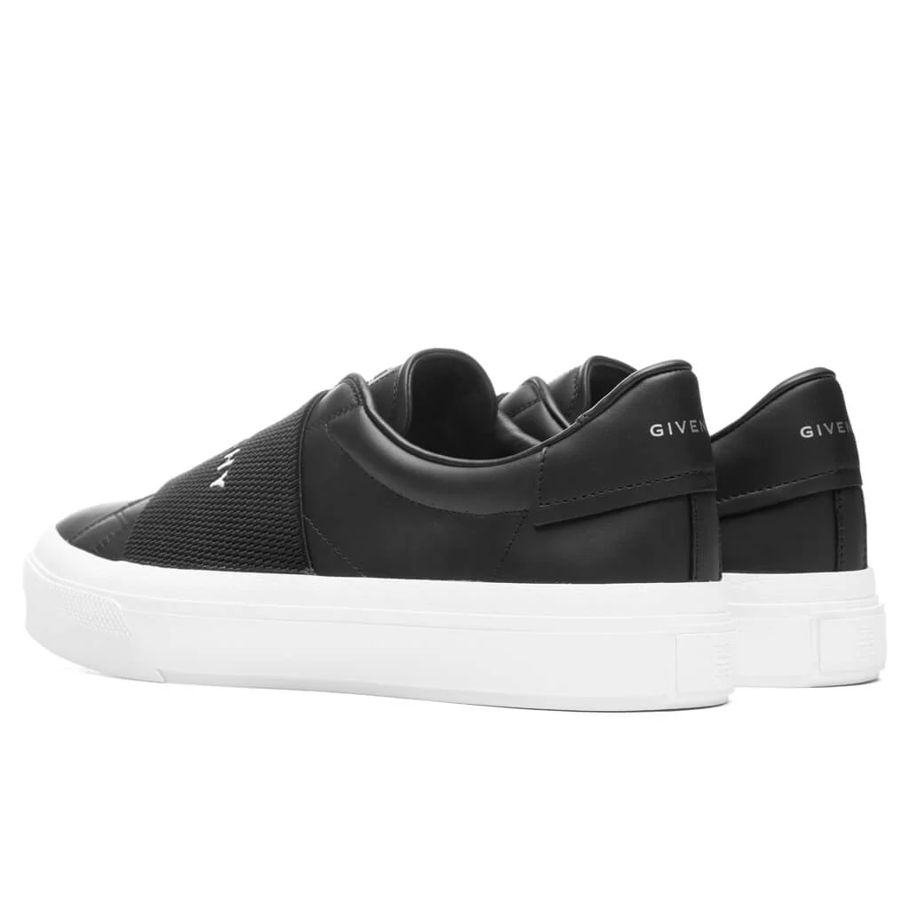 City Court Sneaker With Elastic - Black - Image 3