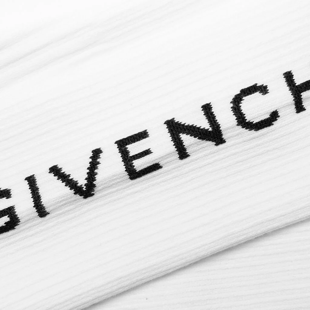 College Socks - White/Black - Image 2