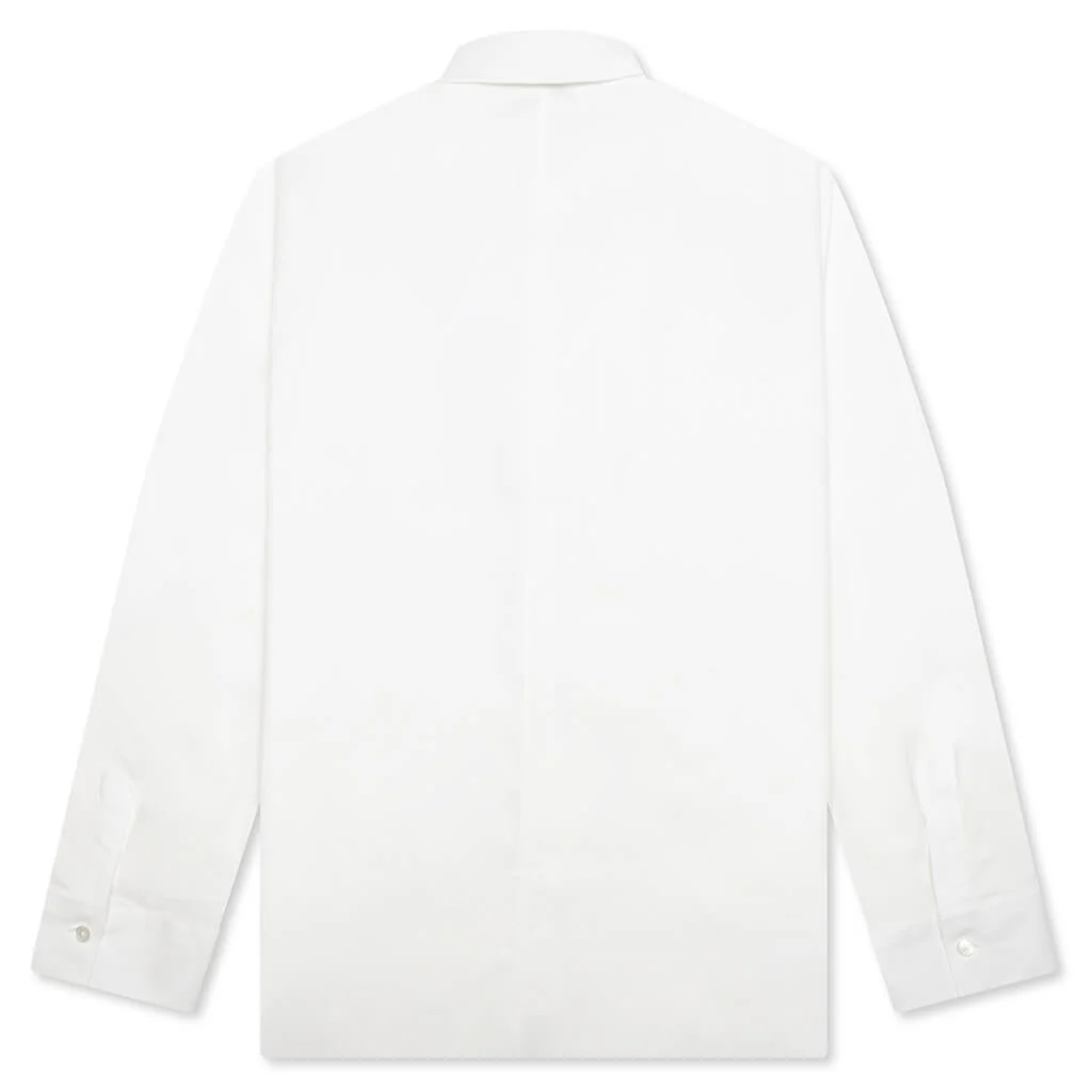 Couture Seam Cocoon Shirt - White - Image 2