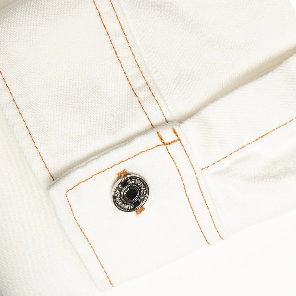 Couture Seam Overshirt - White - Image 5