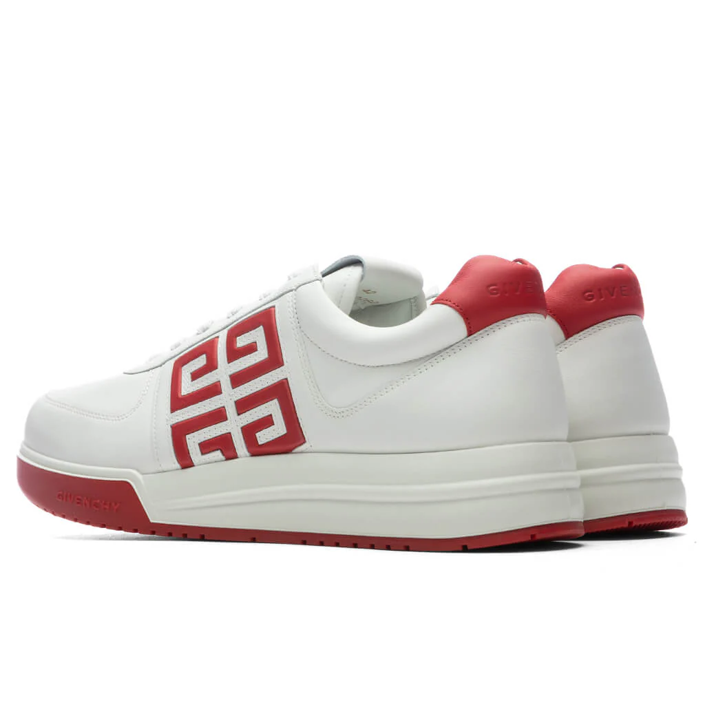 G4 Low Sneakers - White/Red - Image 3