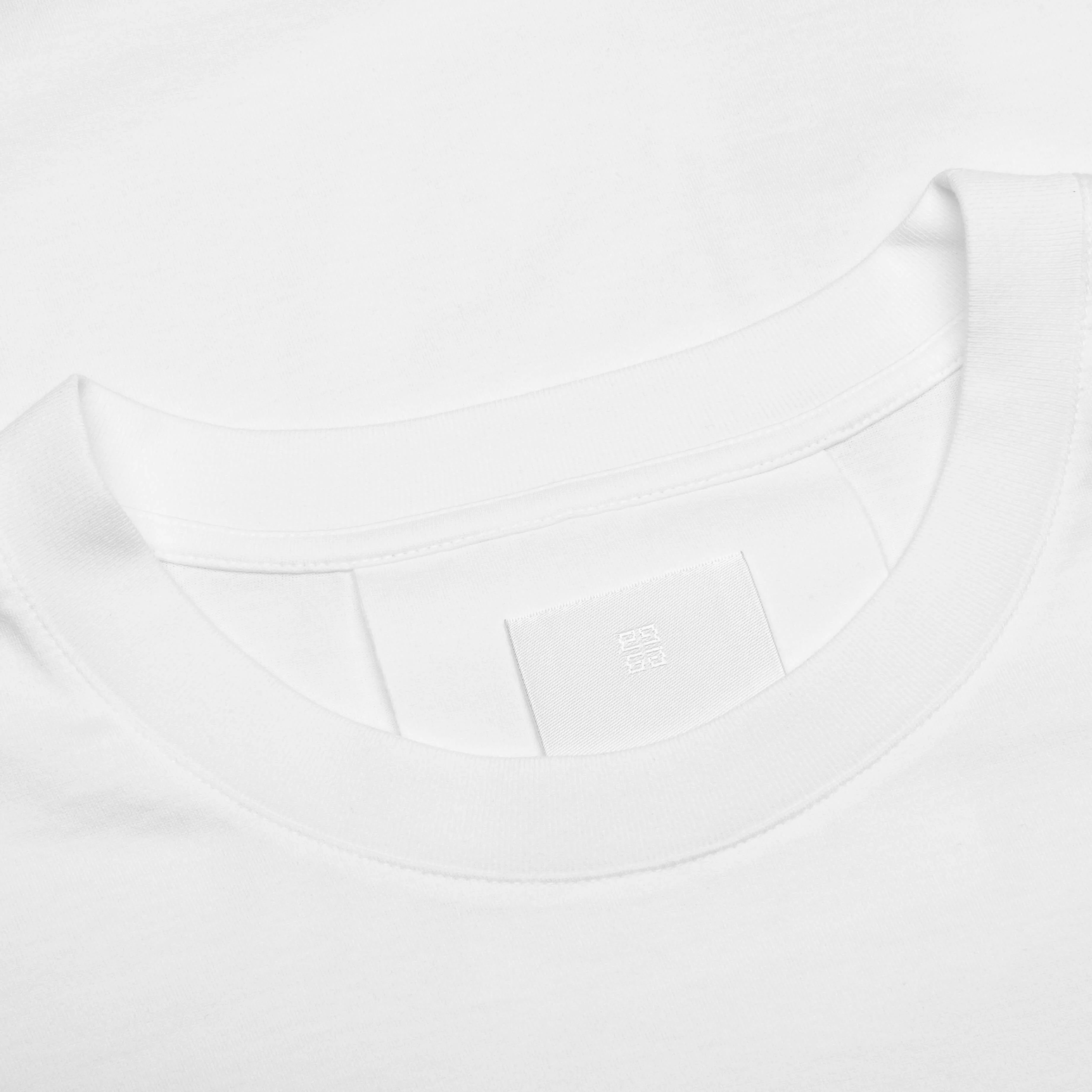 Gros Grain in Cotton T-Shirt - White - Image 3