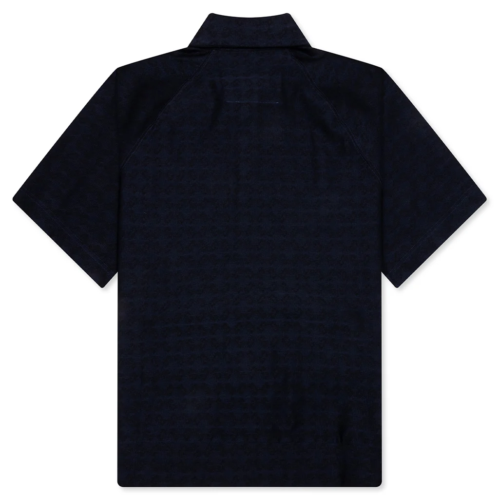 Monogram 72 Jacquard Polo - Black/Navy - Image 2