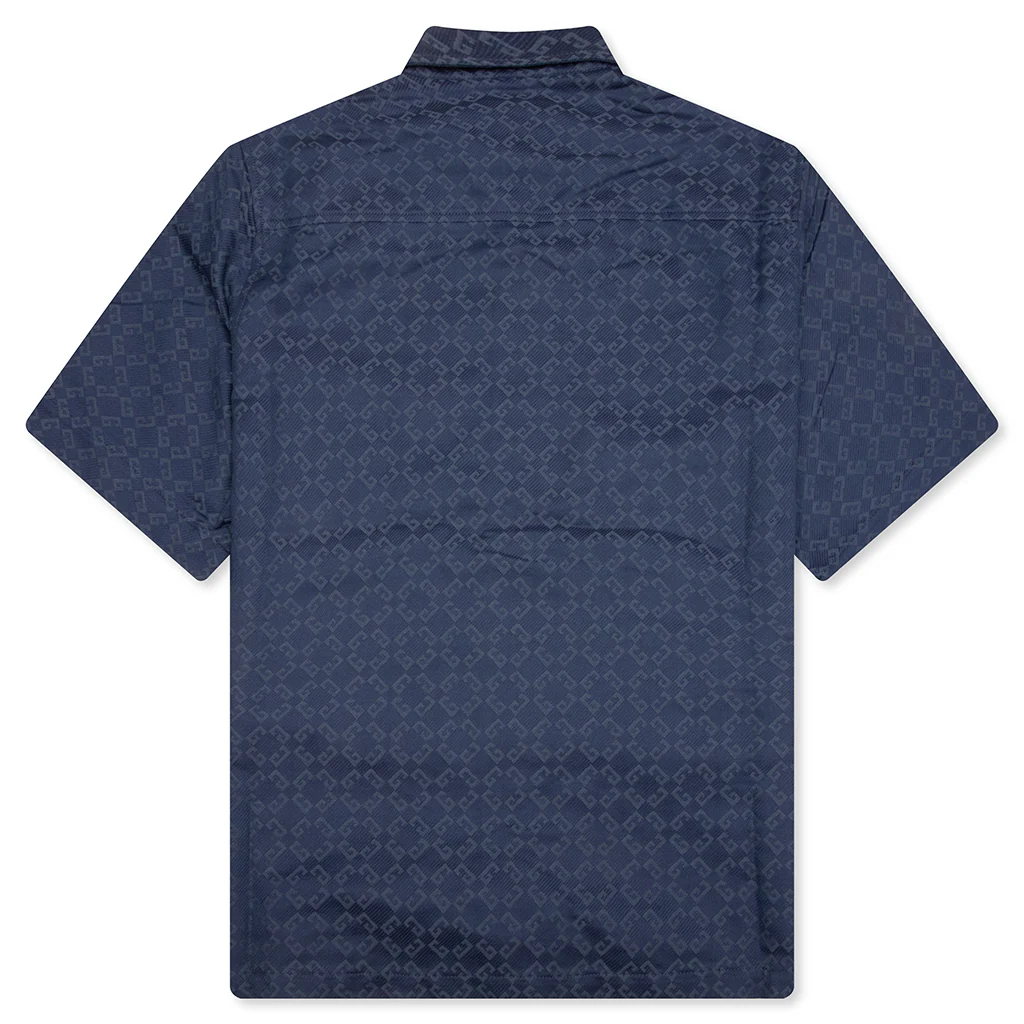 Shiny Monogram 72 Denim Shirt - Grey/Blue - Image 2