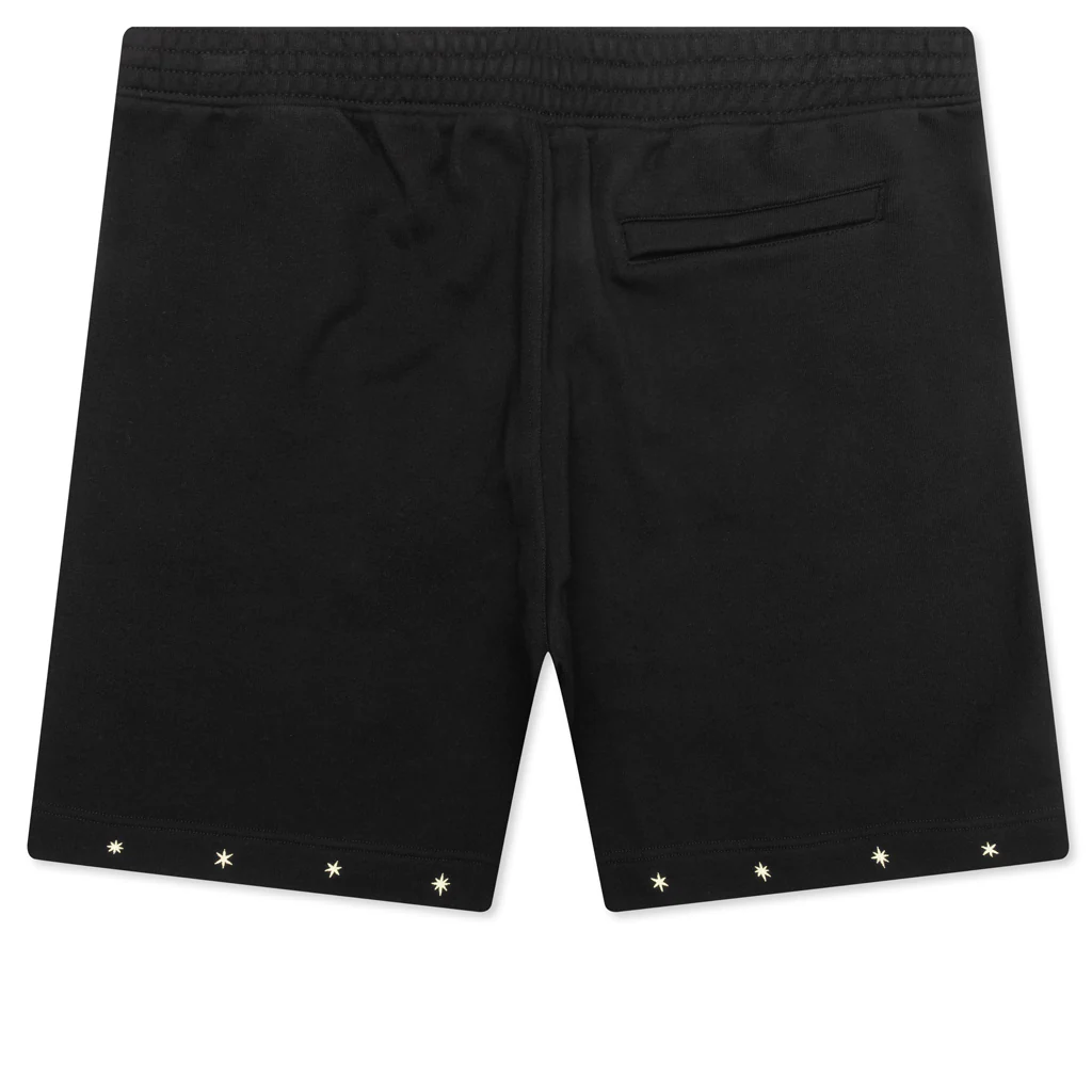 Star Print Board Shorts - Black - Image 2