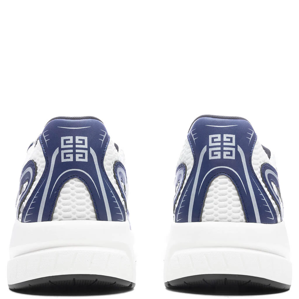 NFNTY-52 Synthetic Leather and Mesh Sneakers - Navy/ White - Image 4