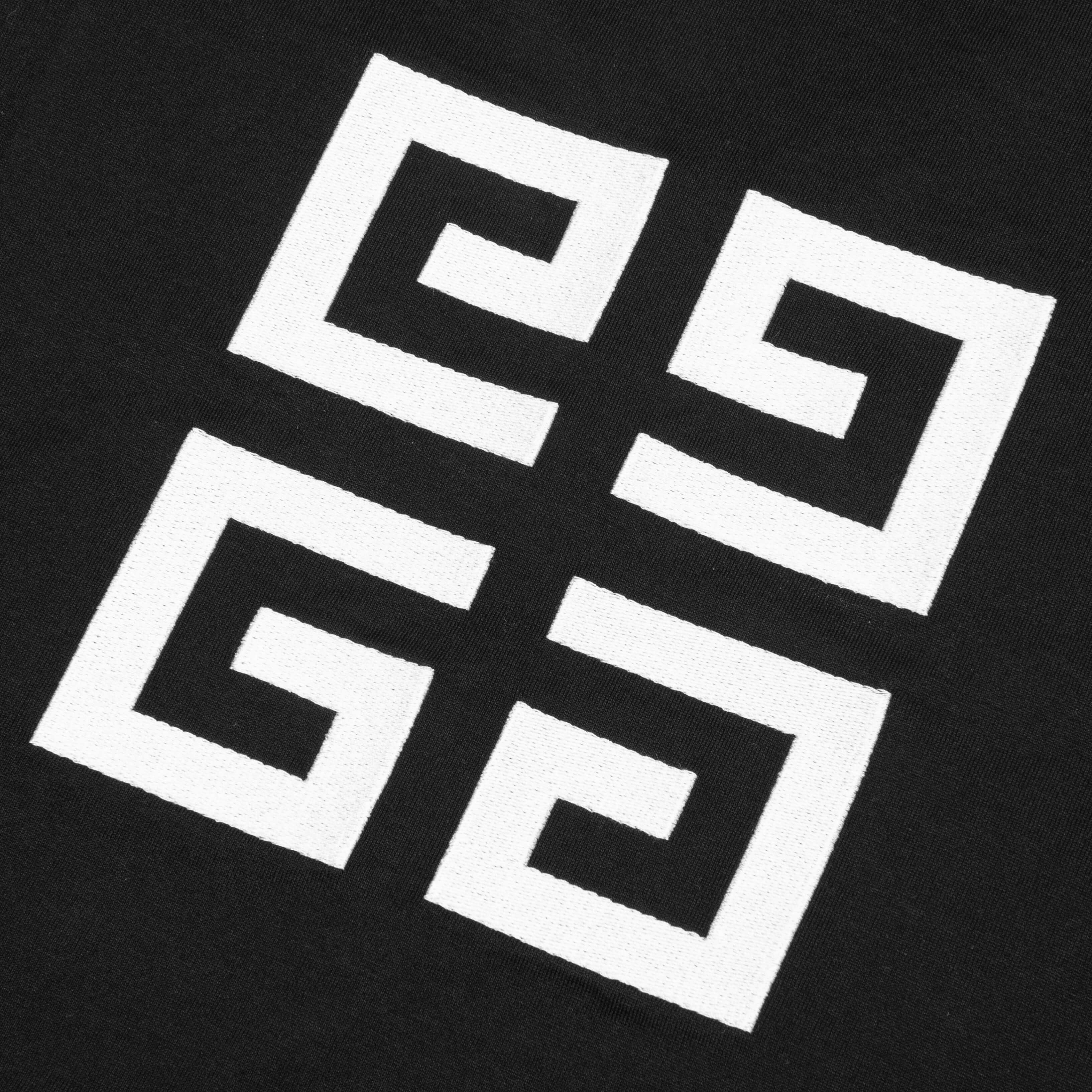 Oversized Fit Reverse Logo T-shirt - Black - Image 4