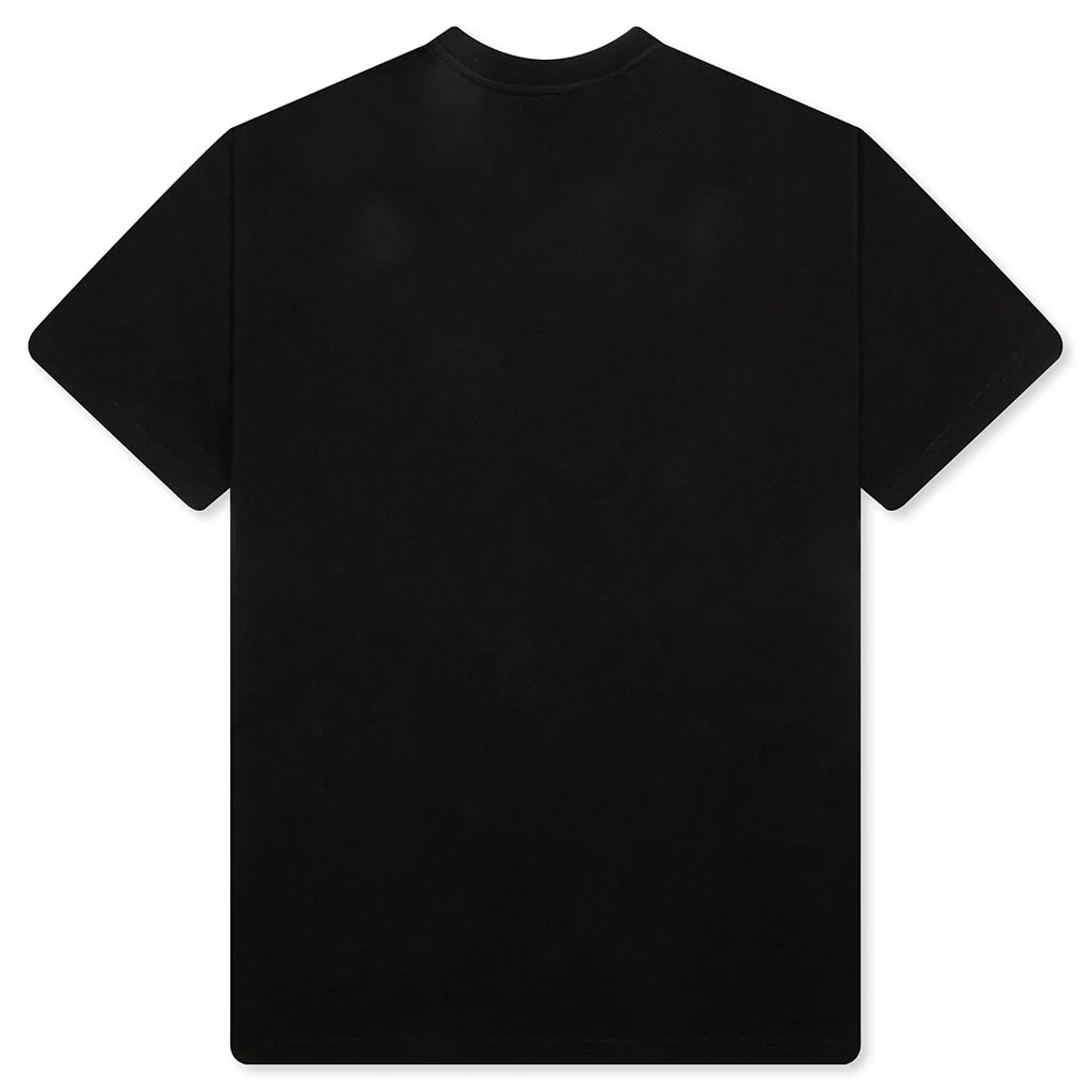 Patch Silk T-Shirt - Black - Image 2