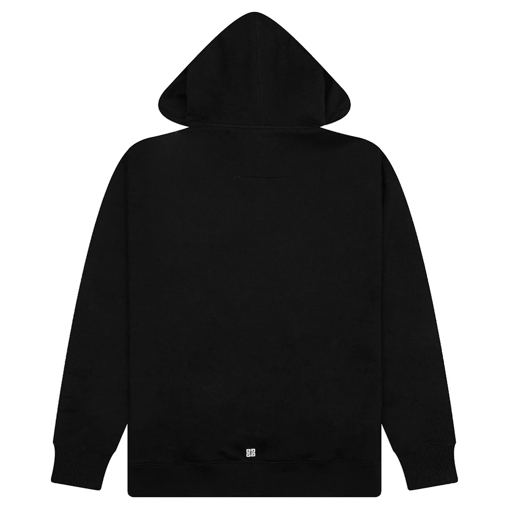 Reflective Slim Fit Hoodie - Black - Image 2